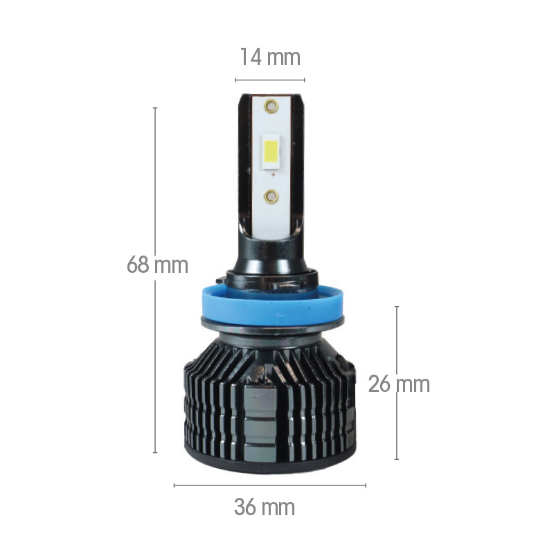 Lampadina H11 LED con alimentatore esterno
