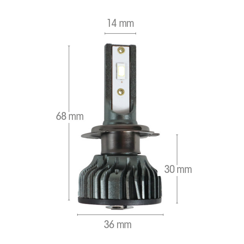 Lampadina H7 LED con alimentatore esterno
