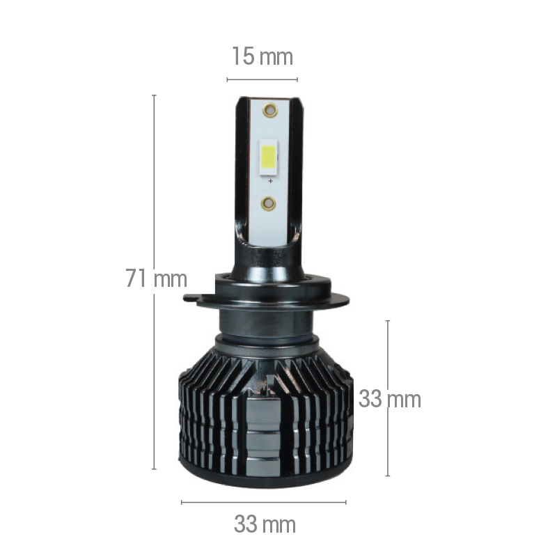 Lampadina H7 LED con alimentatore integrato