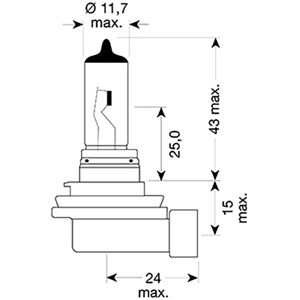 Lampadina H11 OP64211-01B