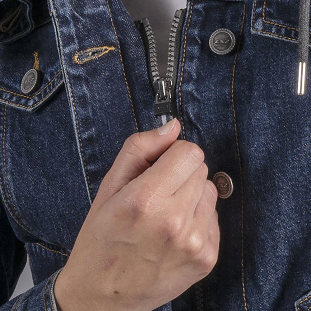 Giacca in denim color rovere