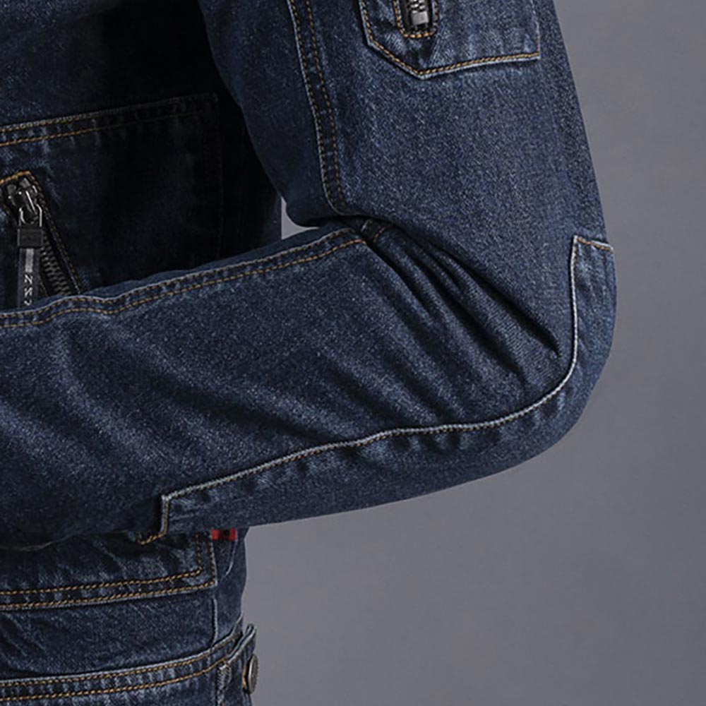 Giacca in denim color rovere