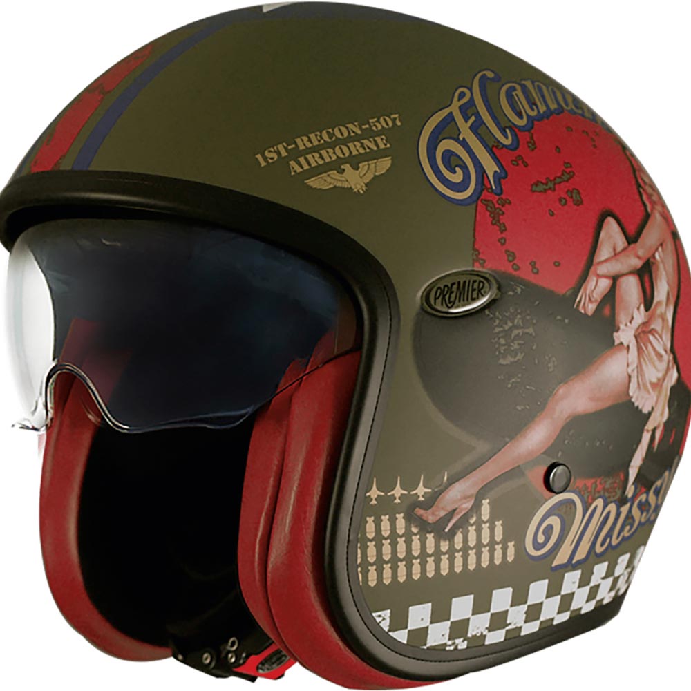Casco da pinup vintage
