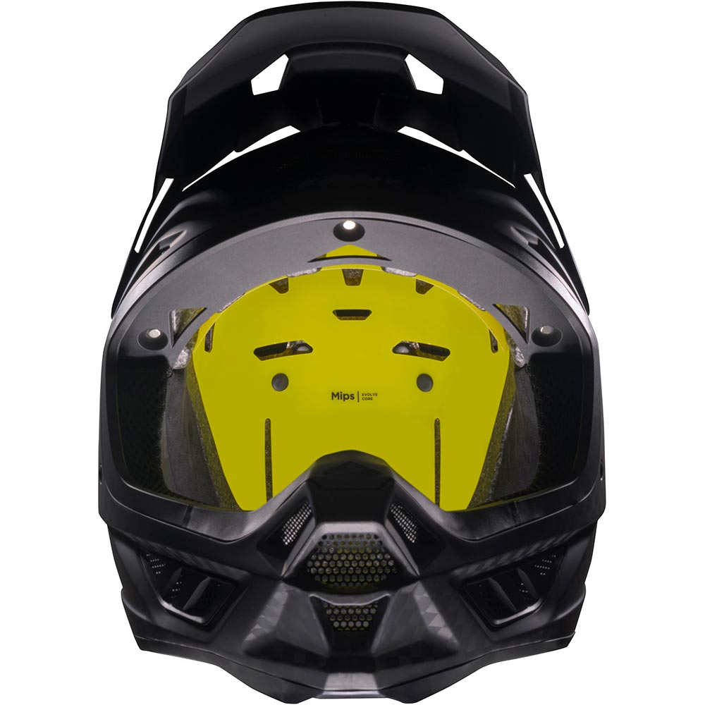 Casco in titanio e carbonio