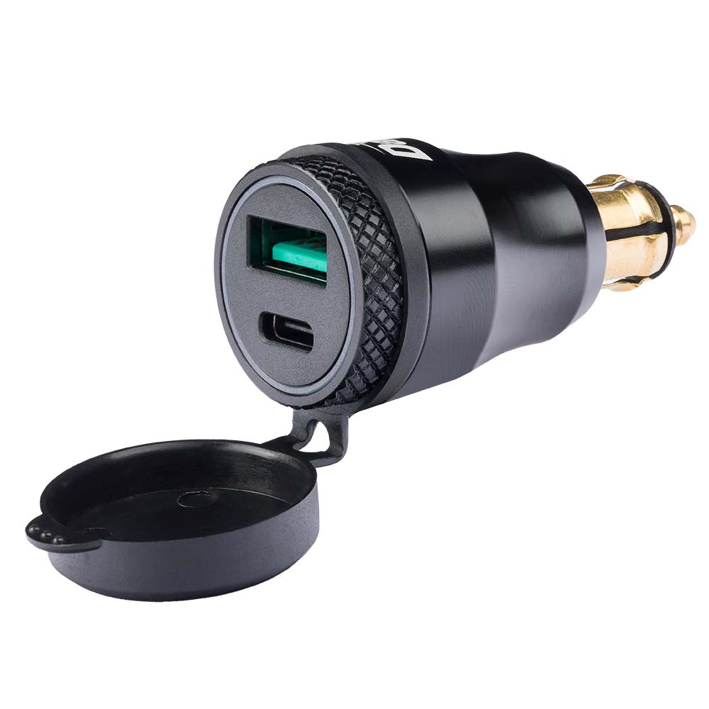 Caricatore per accendisigari DIN QC USB-C/A