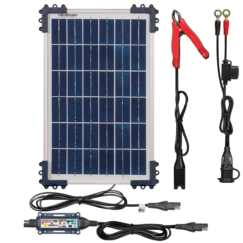 Caricabatterie Optimate Solar Duo TM522D1 con pannello da 10W