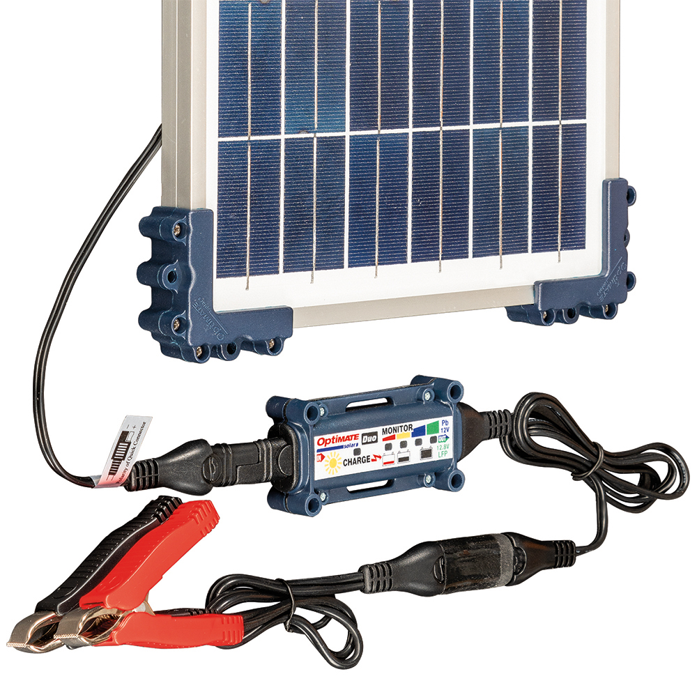 Caricabatterie Optimate Solar Duo TM522D1 con pannello da 10W