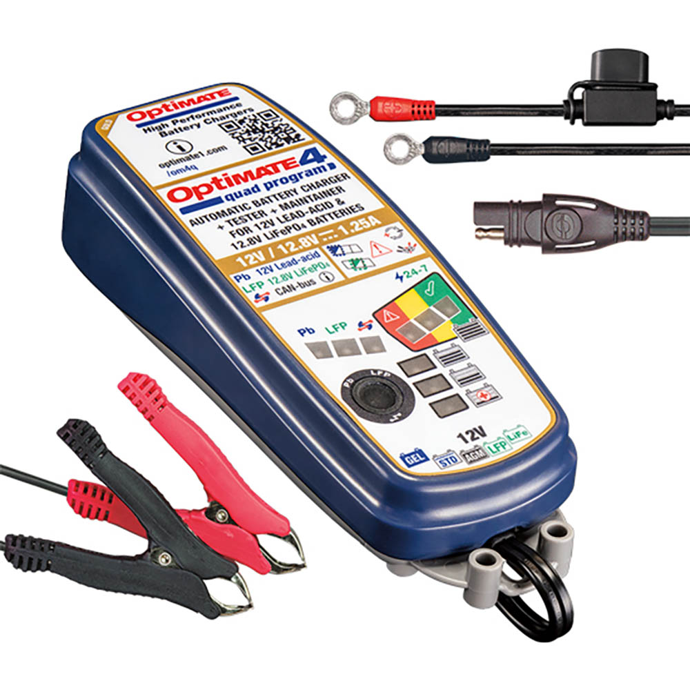 Caricabatterie per tester Optimate 4 Quad Program