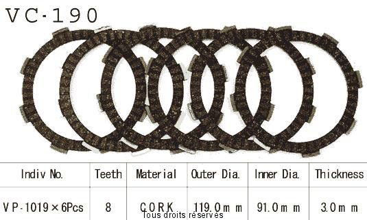 Rivestimenti frizione Cross VC190