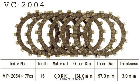 Rivestimenti frizione Cross VC2004