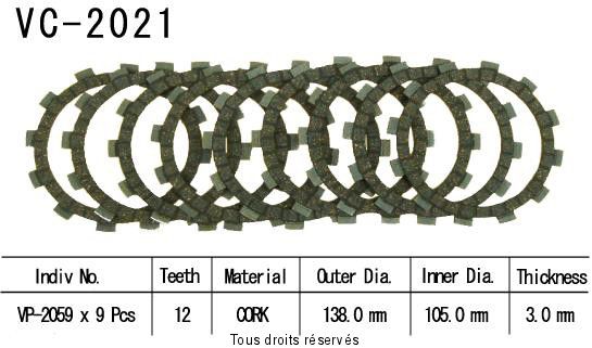 Rivestimenti frizione Cross VC2021