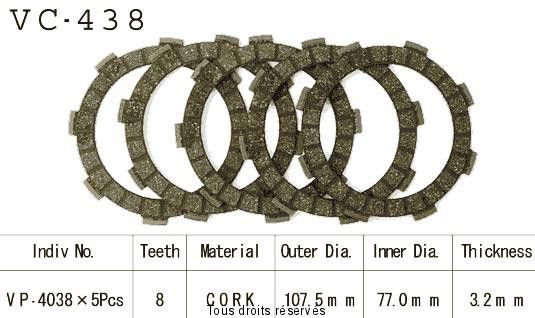 Rivestimenti frizione Cross VC438