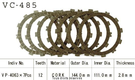 Rivestimenti frizione Cross VC485