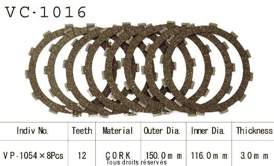 Rivestimenti frizione Cross VC1016