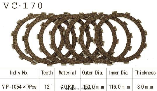 Rivestimenti della frizione VC170