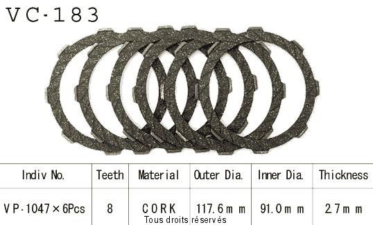 Rivestimenti della frizione VC183