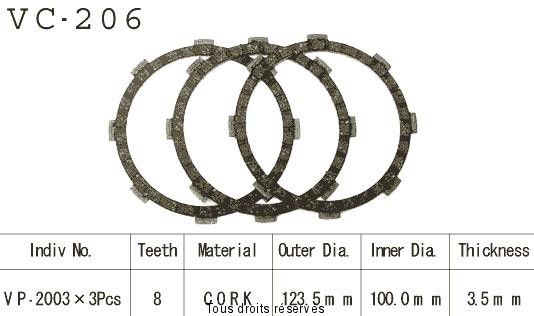 Rivestimenti della frizione VC206