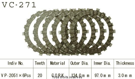 VC271 rivestimenti della frizione