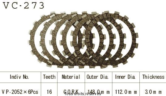 VC273 rivestimenti della frizione