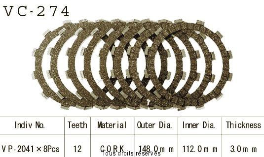 VC274 rivestimenti della frizione