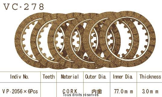 VC278 rivestimenti della frizione