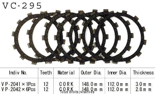 VC295 rivestimenti della frizione
