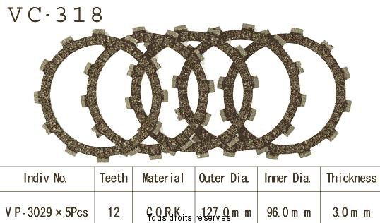 Rivestimenti della frizione VC318