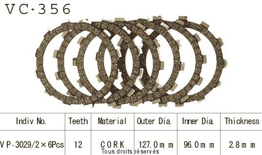 Rivestimenti della frizione VC356