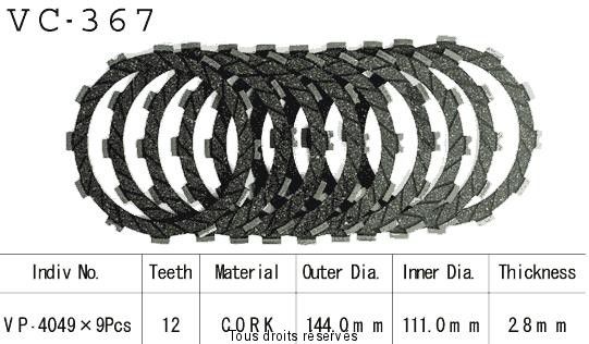 Rivestimenti della frizione VC367