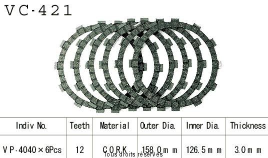 Rivestimenti della frizione VC421