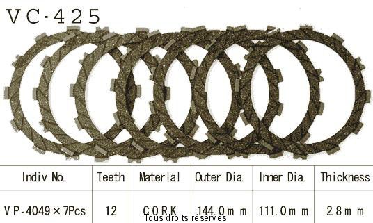 Rivestimenti della frizione VC425
