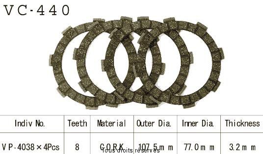 Rivestimenti della frizione VC440