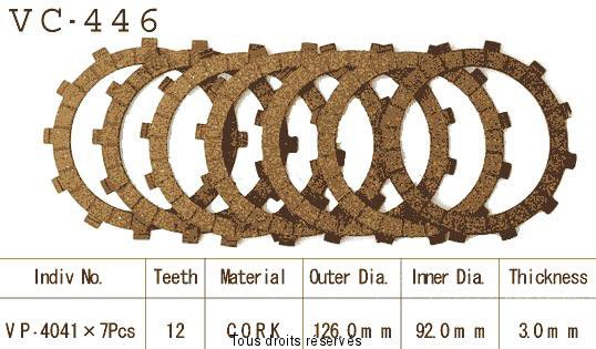 VC446 rivestimenti della frizione
