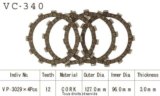 Rivestimenti della frizione VC340