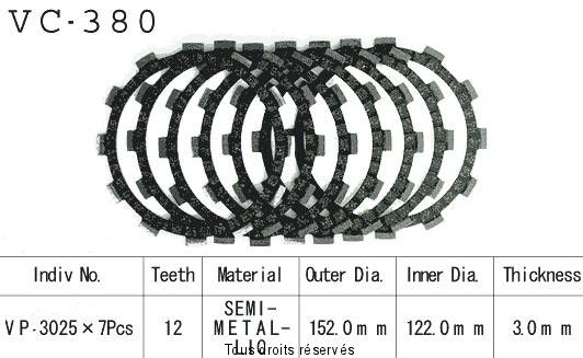 Rivestimenti della frizione VC380