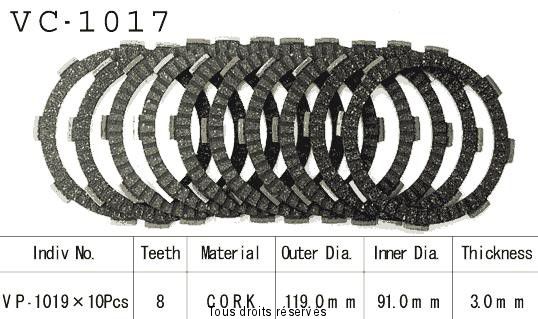 Rivestimenti della frizione VC1017