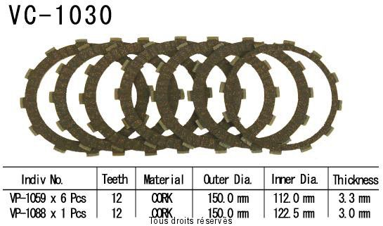 VC1030 rivestimenti della frizione