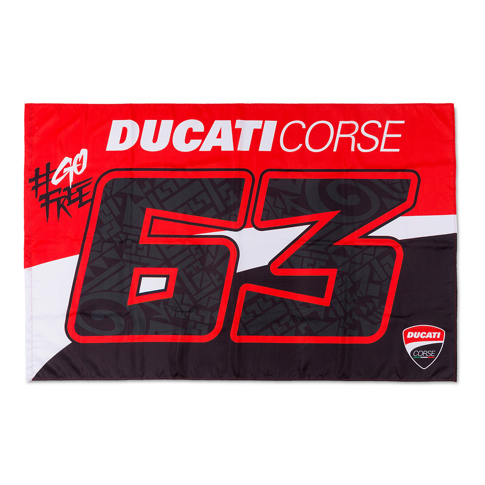 Bandiera Ducati Bagnaia 63