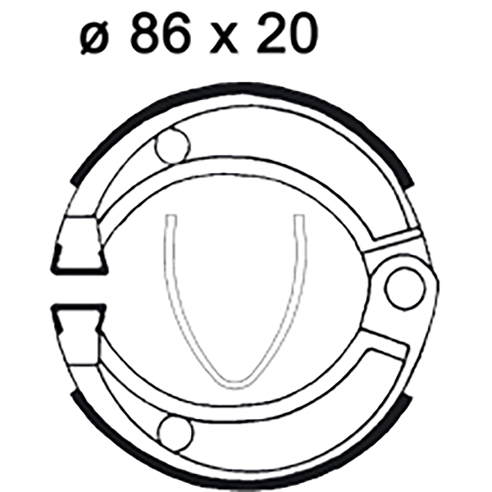 Ganasce freno LMS833