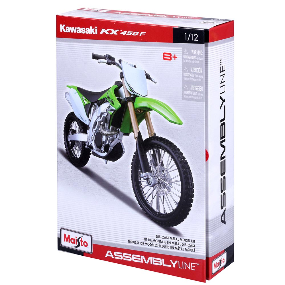 Modello di moto Kawasaki KX™ 450F in scala 1/12