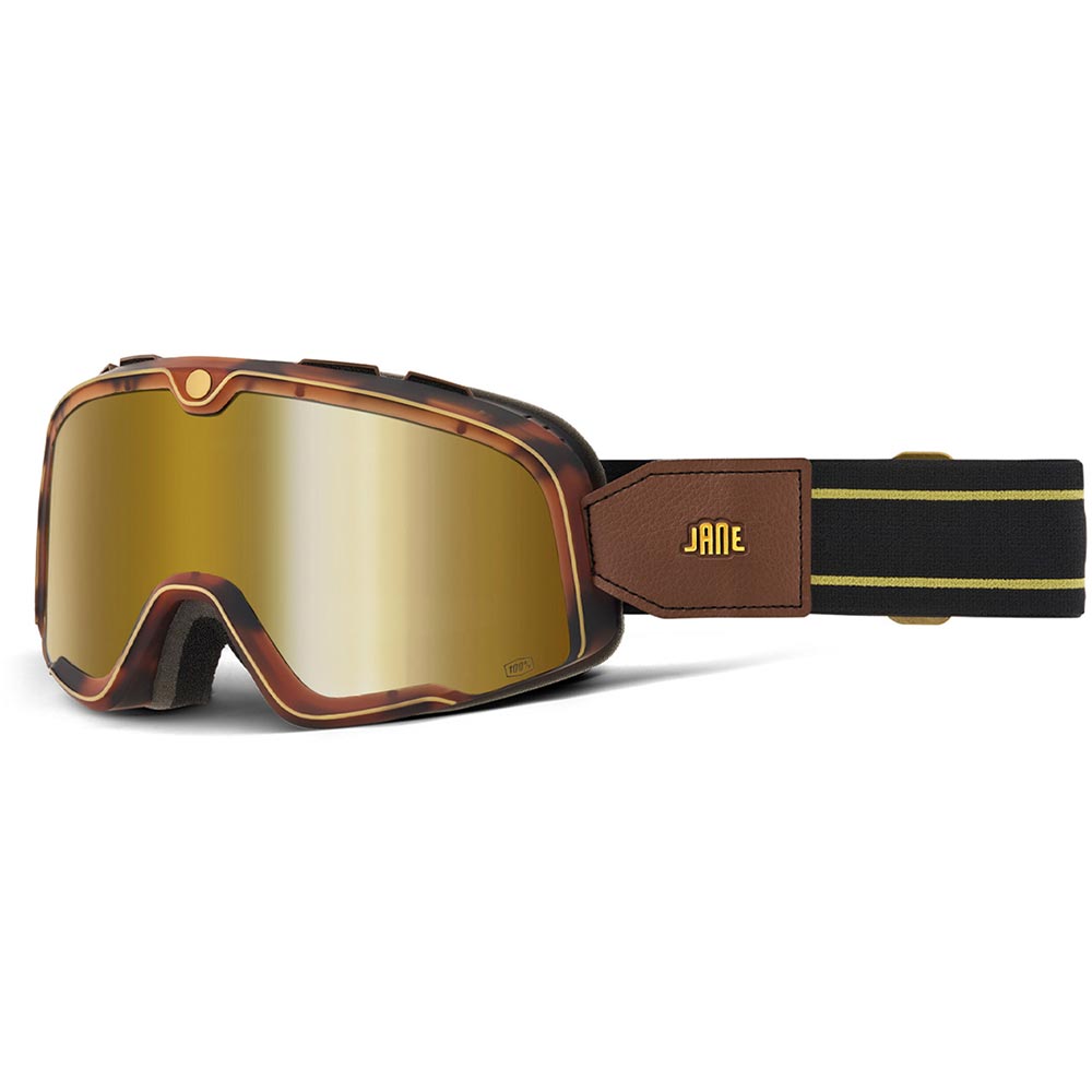 Maschera Barstow Jane Motorcycles - Specchio oro vero