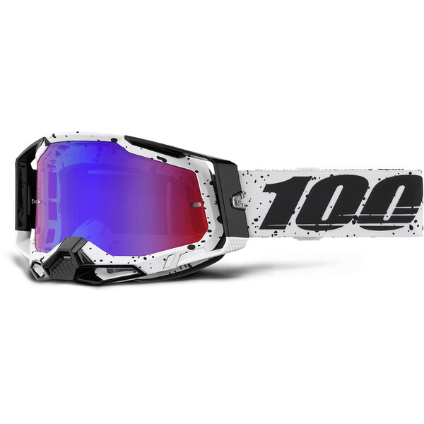 Maschera Racecraft 2 Trinity - Specchio rosso/blu