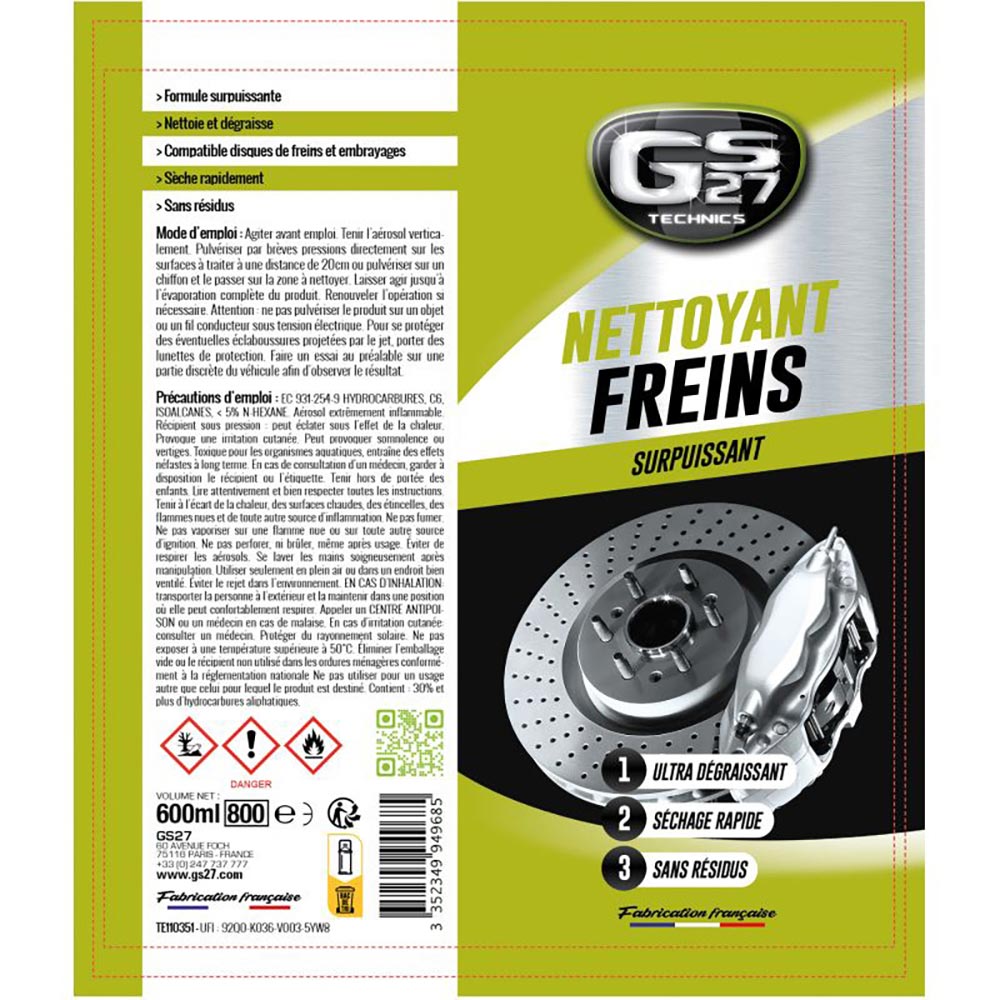 Detergente per freni 600 ml