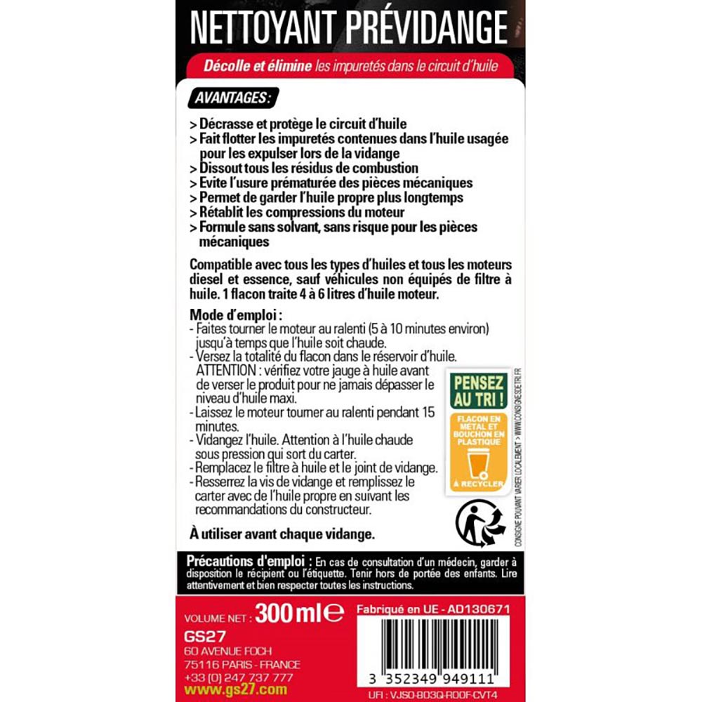 Detergente per pre-drenaggio 300 ml