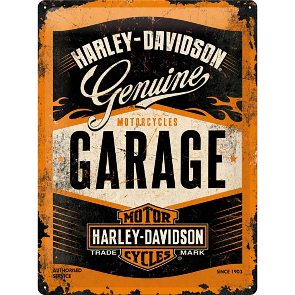Cartello da garage d'epoca - Harley Davidson