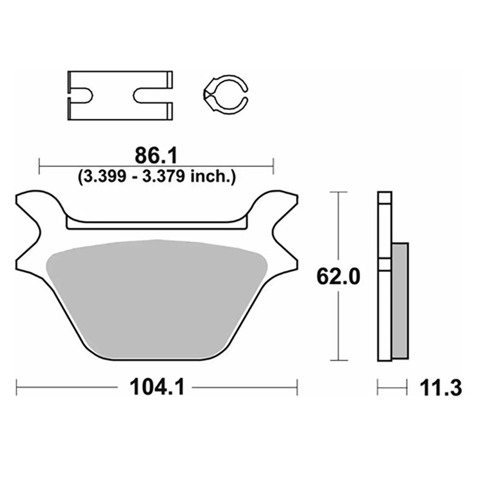 669 pastiglie freno H-LF