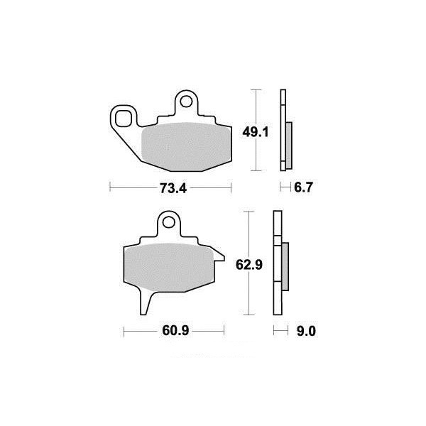 Pastiglie freno S1042N