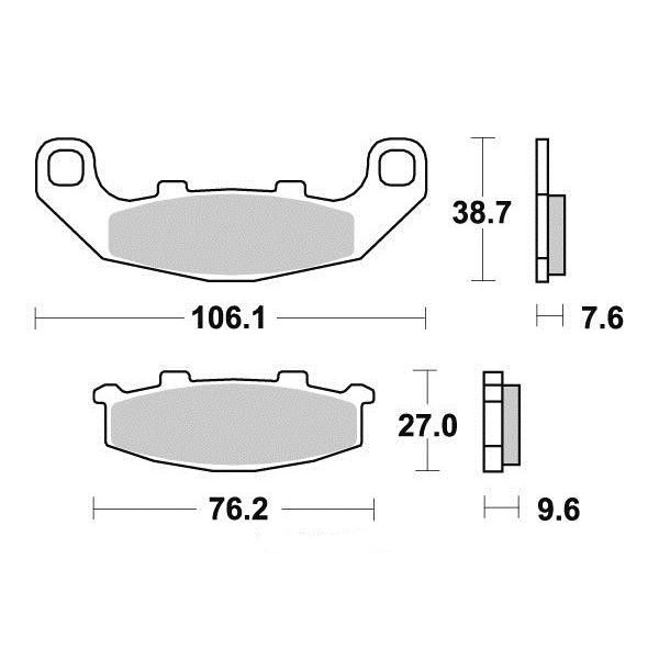 Pastiglie freno S1015N