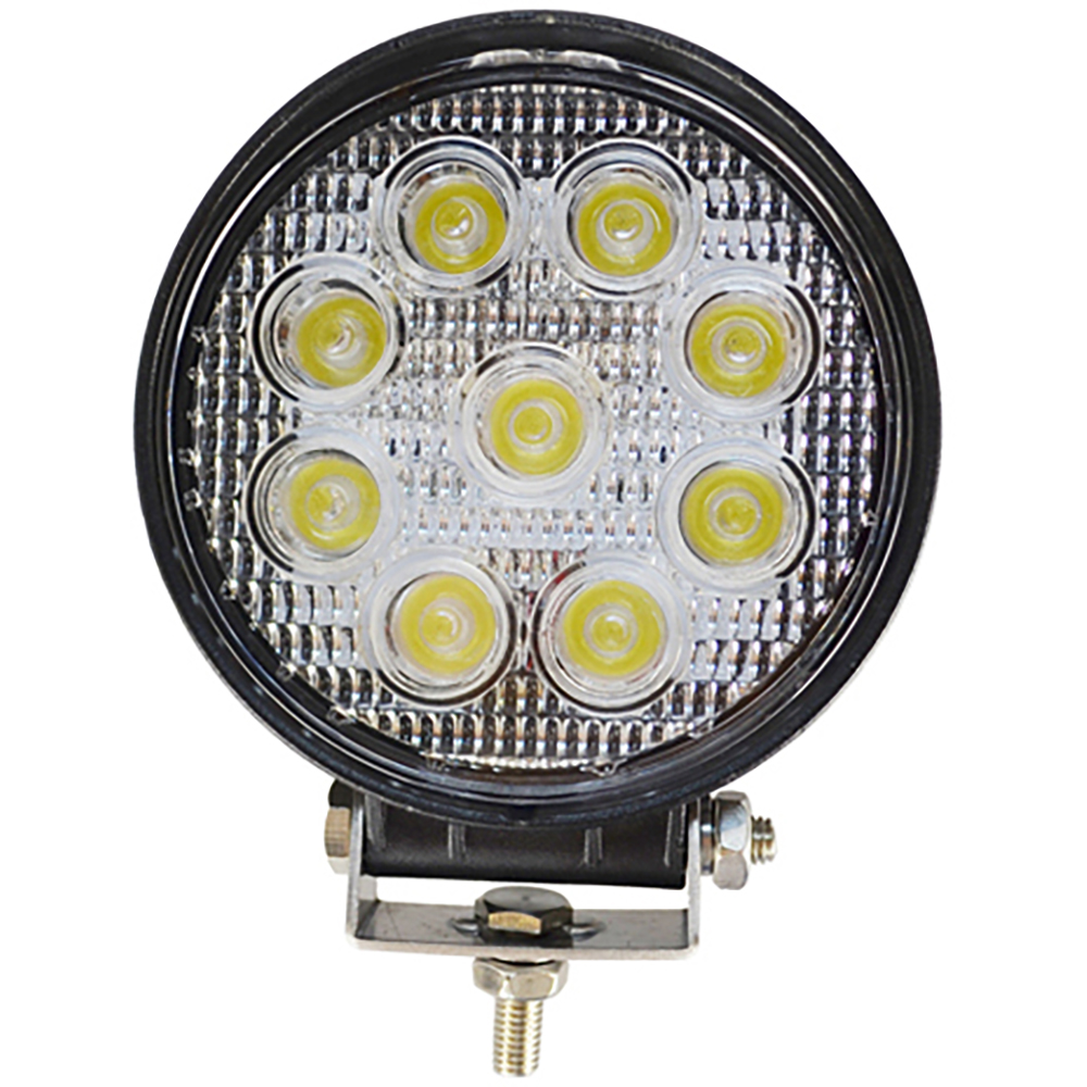 9 faretti tondi a led 27w