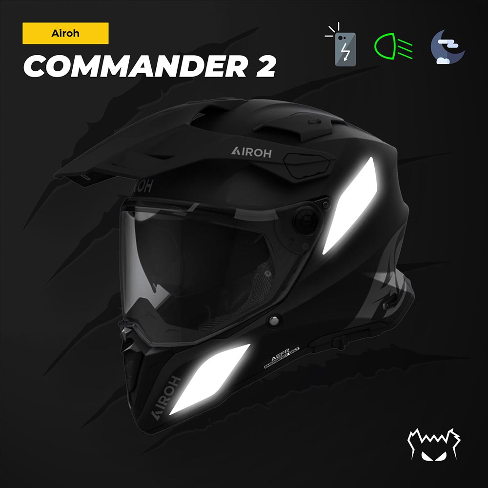 Adesivi riflettenti Airoh Commander 2™